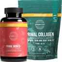 Primal Harvest Multivitamin & Collagen Toz Supplements for Women, Sche