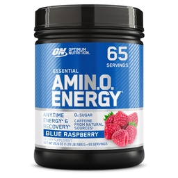 Optimum Beslenme Enerji - Yeşil Çayla Çalışmak, BCAA, Amino Asits, Keto Friendly, Green Coffee Extract, Energy Toz - Blue Raspberry, 65 Hizmet (Pazar Mayıs Vary)