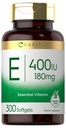 Carlyle Vitamin E 400 IU Softgels (180mg) | 300 Capsules | Non-GMO and Gluten Free Supplement