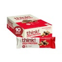 Düşün! Protein Bars, Yüksek Protein Snacks, Gluten Free, Kosher Friendly, Chunky Peanut Butter, Beslenme Bars, 2.1 Oz per Bar, Kont 10 (Pazar May Vary)