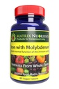 Molybdenum ile Demir - Immune ve Stres Desteği, ANTIOXIDANT Health, Hücresel Büyüme ile Yardımcılar - 100% Organik - Vegan Tabletler (60ct)