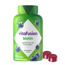 vitafüzyon Ekstra Güçlü Biotin Gummy Vitamins, Berry Flavored, 5.000 mcg Biotin Vitaminleri, Amerika'nın 1 Gummy Vitamin Markası, 50 Day Supply, 100 (Kaplama değişebilir)