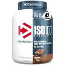 ISO100 Whey proteini Toz Isolate, Fudge Brownie, 25g of protein, 3 Pound, 5.5g BCAAs, 120 Cal., Gluten Free, 1g Fat, 1g Sugar, 2g Carb (42 Servisler)