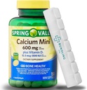 Calcium with Vitamin D3, Mini Calcium Pills, Dietary Supplement, 150 Mini Softgels (Includes Bundling Bliss Pill Organizer) - 1 Pack