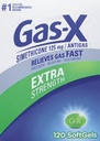 Gas-X Extra 125mg Strength Gas Relief Simethicone 120 Softgels