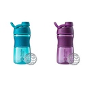 BlenderBottle 20Ounce SportMixer Shaker Şişeleri BlenderBall Wiresk, Plant ve Teal