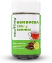 Nature's Key Kombucha Gummies for Digestive Support & Gut Health, 2 Prebiyotiks - Inulin & Oligogalactose, Plus Fiber ve Pomegranate Juice |120 Gummies (2 Ay Supply)