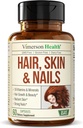 Biotin Saçları, Kadınlar ve Erkekler için Skin & Nails Vitaminleri. Collagen'ı desteklemek için C vitamini içerir. Güçlü Saçlar için Supplements, Radiant Skin & Nail Büyüme. Kadınlar için Biotin & Folate Supplement. 60 Capsules