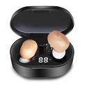 CIS Hearing Aids, Miniature Hearing Amplifiers for Adults with Noise Cancelling, Rechargeable Hearing Aids for Seniors with Crystal Clear Sound, and LED Power Display