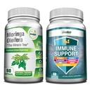 GreeNatr Energy Support & Immune Defense Bundle: Pure Moringa Oleifera Leaf Extract Veggie Capsules (1000 mg) with 7-in-1 Immune Support Formula for Energy, Mood, Memory, Focus