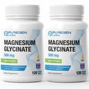 Magnezyum Glycinate 500 mg [High Potency] Veggie Caps, Chelated for Superior Abors, Non-GMO, NO Gluten ve Süt, Destekler Kas, Ortak ve Kalp Sağlığı | Toplam 240 Capsules