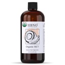 HBNO Organic MCT Oil 16 oz (475ml) Value Size - Ideal for Salad dressings, Lip balms, Face wash, Lotions, Skincare, and hair care products.
