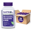 Natrol Glucosamine Chondroitin and MSM Tablets, 150-Count (Pack of 12