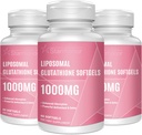 Liposomal Glutathione Softgels 1500MG, Reduced Glutathione Supplement with Vitamin C, Better Absorption, Non-GMO Powerful Antioxidant for Healthy Aging, Detox, Immune Health, 180 Softgels