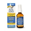 Doğal Pat Silver Wings Colloidal Silver Liquid - Daily Immune Support Supplement - 50ppm (250mcg) - 2oz Sprey