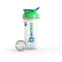 BioTRUST BlenderBottle Classic Shaker Şişe, 28-Ounce ile döngü, Clear/Green