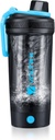 VOLTRX Shaker Şişe, Gallium USB C Isıtmalı Elektrikli Protein Shake Mixer, Protein Shakes ve Mealchange Shakes için Shaker Cups, Faraday Free, Tritan ile Yapıldı, 24oz