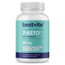 BESTVITE 7-Keto 50mg DHEA (120 Veg Caps) - No Stearates - Vegan - Non GMO