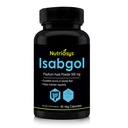 Isabgol Psyllium Husk 500 mg Supplement, Mükemmel Plastik Fiber Kaynağı, 90 Veg Capsules
