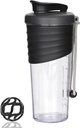 Protein Mixes için Shaker Şişe,24 oz,Protein Shaker Şişeler, Whisk Ball, Mixer Şişe, Protein Şişe,Portable Pre Workout Whey Protein İçecek Shaker Cup,Black