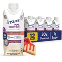 Max protein Shake | Cherry Cheesecake | içmeye hazır | 30g Protein Kas Sağlığı | 1g Sugar, 4g Fiber | 11 fl oz, 12 Pack