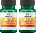Swanson Vitamin B-12 Mecobalamin Yüksek Abvitamin 5000 mcg 60 Tabs (2 Pack)