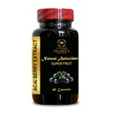 ACAI Berry Ekstraksiyon - Antioksis Supplement, Acai Toz, 4:1 acai Berry Ekstraksiyon, All- Natural and Non-GMO Acai Boost Mix - 1 Şişe 60 Capsules