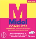 Midol Tamam, Menstrual period Belirtileri Relief, Caplets, 16 Kont 4-Pack