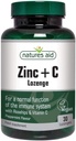 Doğalar Yardım çinko Vegan Lozenges Peppermint 30 Tablet