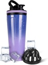 Buz Shaker 26 Oz Paslanmaz Çelik Shaker Şişe, Lilac Dreaming - Patentli Agitator ile izole edilen Gym Water Şişe, İşouts, Smoothies, Sports