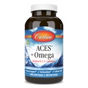 Carlson - ACES + Omega, Vitaminler A, C, E & Selenium + Omega-3s EPA ve DHA, Sağlık Desteği, 180 Softgels