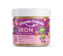 Arkadaşlar - Vegan Multivitamin & Iron for Kids - Daily Nutritional Support Gummies w/Ferrous Fumarate B-Complex, C, çinko, Biotin - Body Function & Anemi - Strawberry, (60 Day Supply)