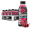 Protein2o Hydration Drink - 2-in-1 Liquid Clear Whey proteini ve Elektrolyte İçecek - 15g Protein, Vitaminler B5, B6 - Post-Workout Recovery - 16.9 Fl Oz - 12 Wild Count Cherry