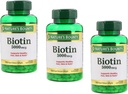 Natures Bounty Biotin 5000mcg 150 Hızlı Yayın Softgels (Value Pack of 3)