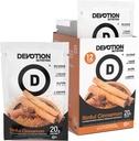 Devotion Nutrition Protein Powder Blend | Gluten Free, Keto Friendly, No Added Sugars | 1g MCT | 20g Whey & Micellar Protein | 12 Count Packets (Sinful Cinnamon)