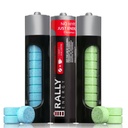 Rally Caffeine Mints, 60 Milligram, Instant Energy, Fresh Breath, Caffeinated, 0 Sugar, Natural Peppermint, Cinnamon, Wintergreen Variety Pack (3 Packs, 30 Mints)