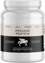 Only 4 Ingredients - No Stevia, No Monk Fruit, No Artificial Sweeteners - Strawberry Peanut Butter Protein Powder, All Natural, Sweetened with Berries (20g of Protein, 20 Servings)