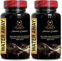 Natural Water Away Pills - water pills water retention, water pills caffeine free, water diet pills, diuretic water pills, Pomegranate, Cranberry, immune boost - 2 Bottles