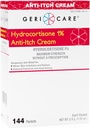 Gericare Hydrocortisone% Anti-Itch Cream, maksimum Güçlü, 144 Kont Pack, 0,5oz Her Packet (Paket 1)