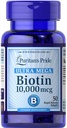 Puritan'ın Gurur Ultra Mega Biotin 10000 Mcg 50 Kont