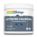 Solaray Aktif Coconut Charcoal Toz 500 mg | Sağlıklı İç Temizleme & Digestive Tract Desteği | 300 Hizmet