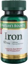 Iron 65 mg, 4 Şişeler (100 Kont)