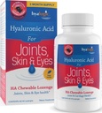 Hyalogic Hyaluronic Acid Chewable Lozenge - Skin Care & Eyes için kullanışlı Tabletler - Vegan, Sugar-Free and Berry Favored Hyaluronic Acid Supplements (60 Count)
