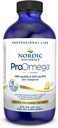 Nordic Naturals ProOmega Liquid, Lemon Flavor - 8 oz - 2840 mg Omega-3 - High Potency Fish Oil with EPA & DHA - Promotes Brain, Eye, Heart, & Immune Health - Non-GMO - 48 Servings