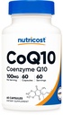 Nutricost CoQ10 100 mg, 60 Vegetarian Capsules, 60 Hizmet - Coenzyme Q10