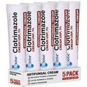 (5 paket) Globe Clotrimazole Antifungal Krem% 1 ( oz) Relieves the itching, yanma, fungal enfeksiyonlarla ilişkili ezilme ve ölçeklendirme | Ad Brand Active Materials ile Karşılaştırma