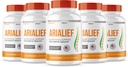 (5 PACK) Arialief Sciatica Nerve Support, Arialeaf Advanced Nerve Health, Arialeaf Prime Palm Scia, Aria Leaf Primepalm Aria Lief, Nerve Relief Supplement Sciatic Soothing (300 Capsules)