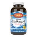 Carlson - Elite Omega-3 Gems, 1600 mg Omega-3 Aluding EPA ve DHA, Norveç, Wild-Caught Fish Oil Supplement, Sustainable Sourced, Lemon, 180 Softgels