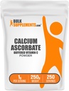 BulkSupplements.com Calcium Ascorbate Powder - Buffered Vitamin C Supplement, Calcium Powder - Vegan & Gluten Free, 1g per Serving, 250g (8.8 oz) (Pack of 1)