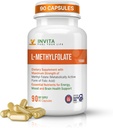 INVITA L-Methylfolate (15mg) - Profesyonel Güçlü Aktif Metil Folate - Enerji için 5MTHF Supplement, Mood & Immune Support - Non GMO, Gluten Free, No Fillers (15 mg)
